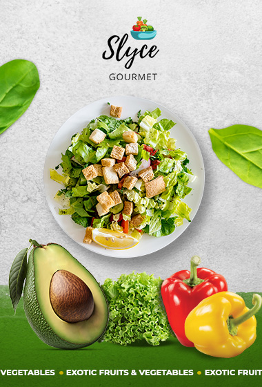 Slyce Gourmet — Gourmet grocery ecommerce brand, Socialee client work